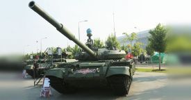 Танк Т-62М оснастили многоспектральной гиростабилизированной оптико-электронной системой с тепловизором