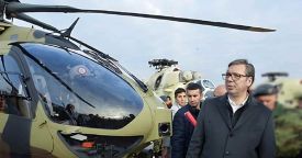 Вучич осмотрел полученные от Кипра ударные вертолеты российского производства Ми-35П