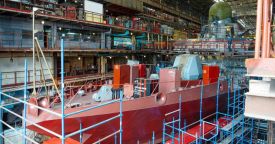 На АСЗ продолжается строительство надводных кораблей для ВМФ России