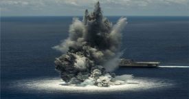 Боевой корабль прибрежной зоны LCS-6 завершил испытания на воздействие подводного взрыва